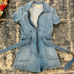 Alive and Olivia denim romper